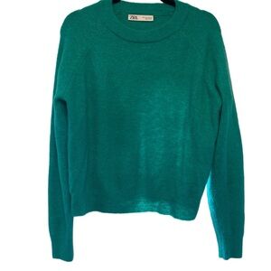 Zara Turquoise Knit Pullover
